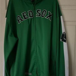 Stitches Green Red Sox Bomber Jacket